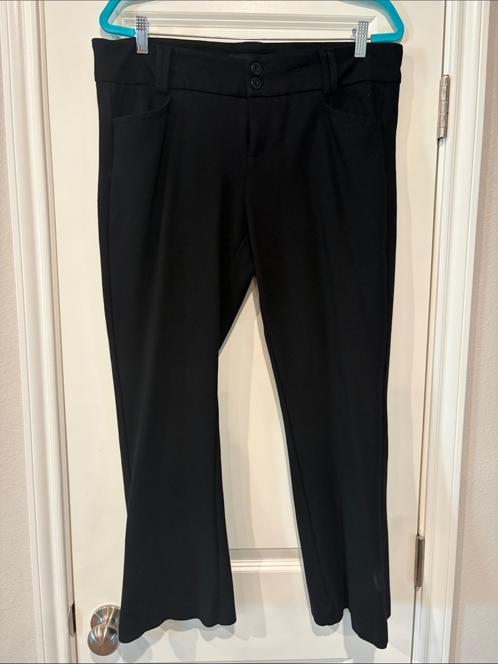 torrid Black Straight-Leg Ponte Trousers